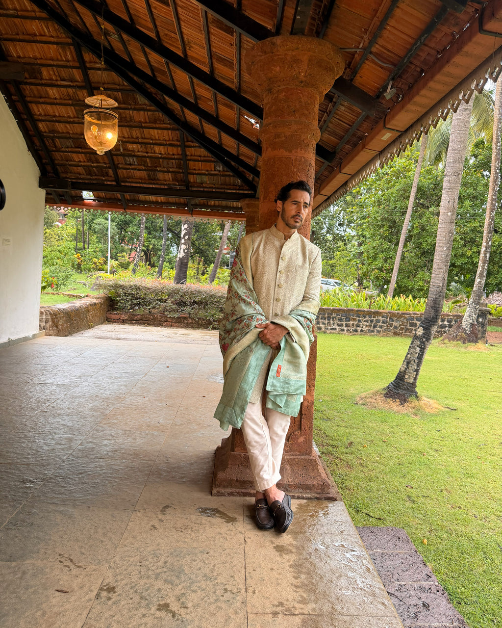 The Noor-e-Beige Sherwani