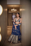 Kora Lehenga Featuring Gold Zari Buti