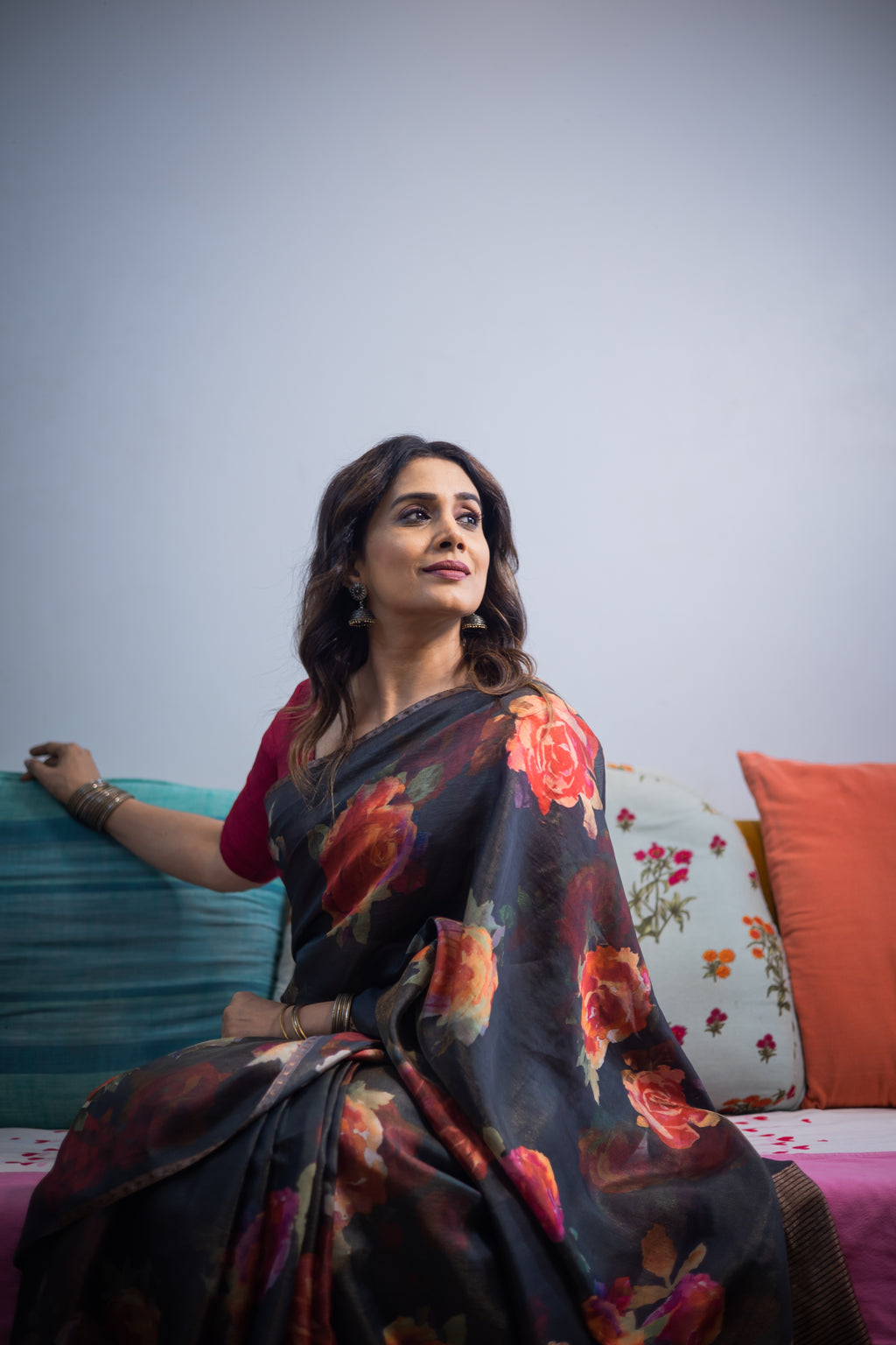 Digital Printed Tissue Saree