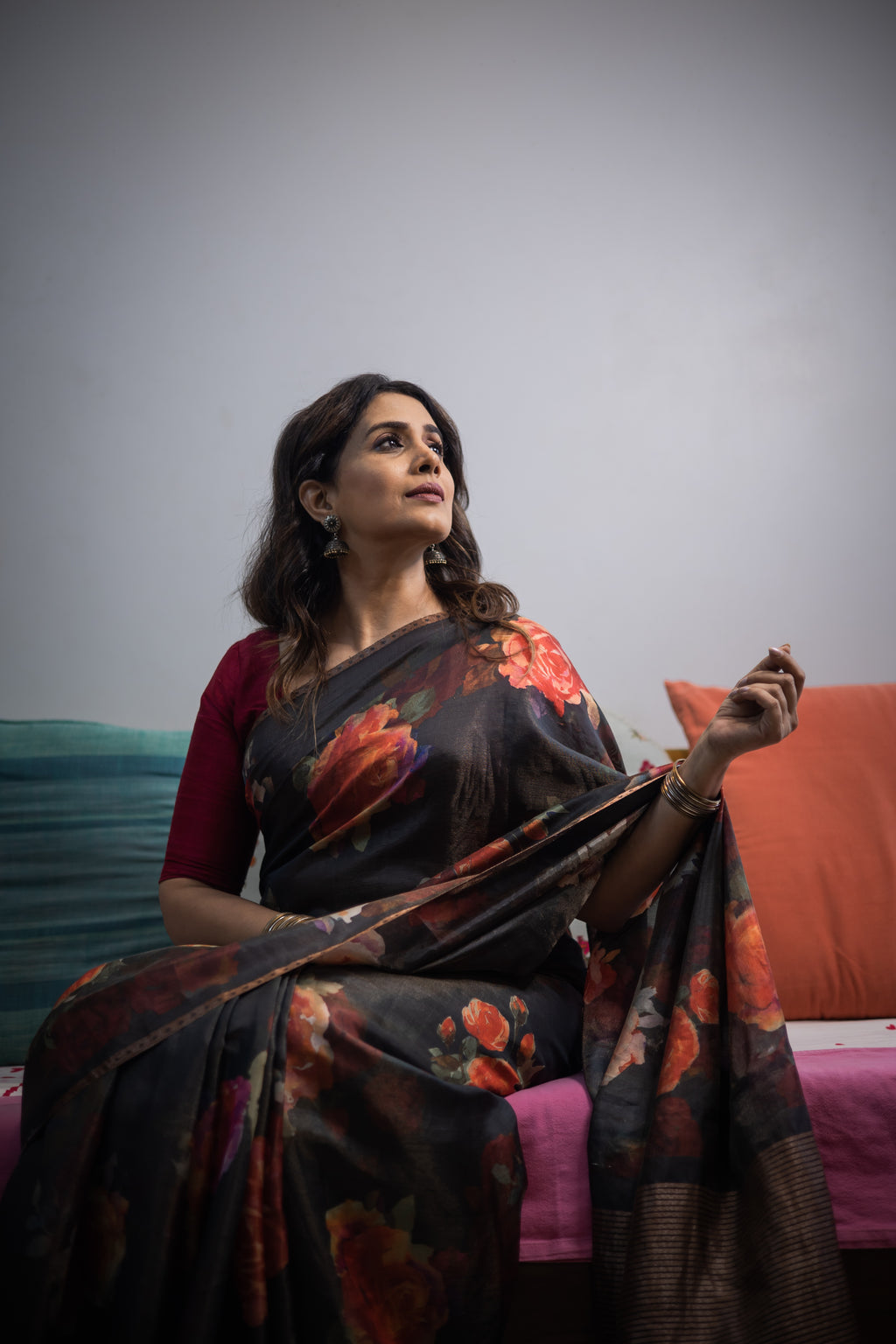 Digital Printed Tissue Saree