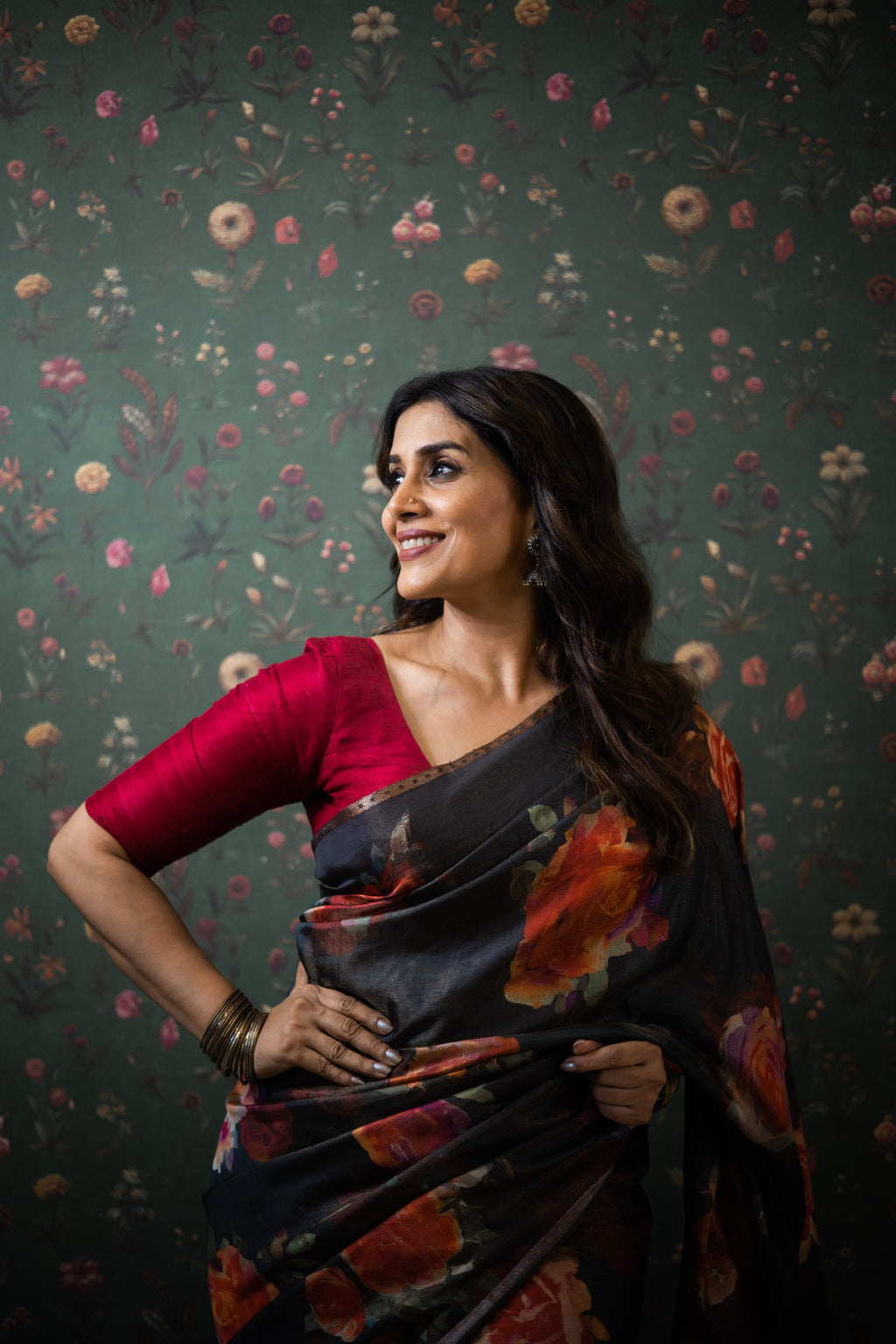 Digital Printed Tissue Saree