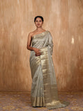 Gold and Silver Buti Saree Chanderi