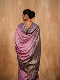 Gold Zari Jaal Kora Chiniya saree