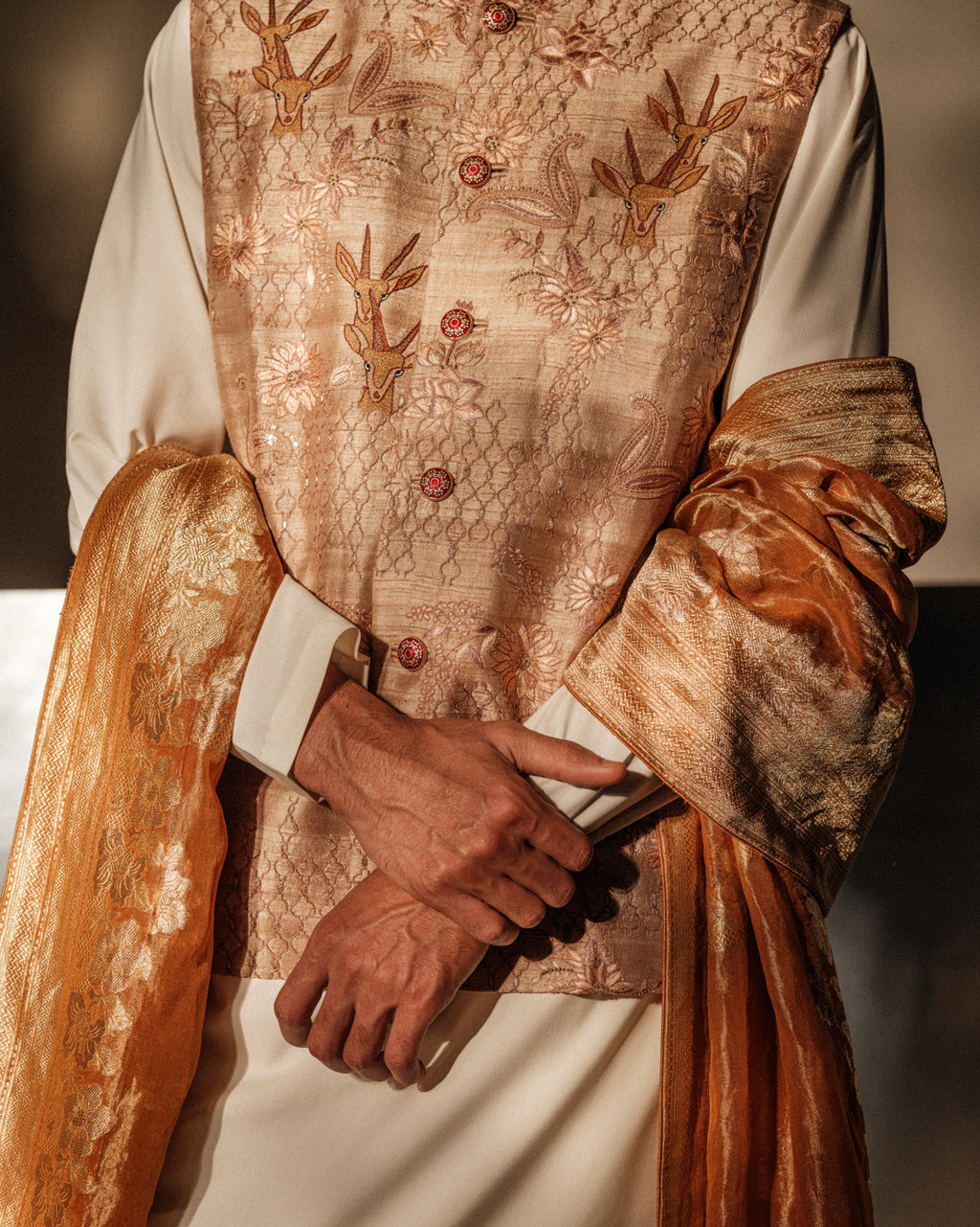 Hand Embroidered Pichwai Bundi