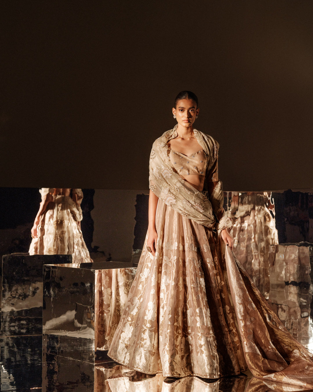 Botanical Banarasi Lehenga Set