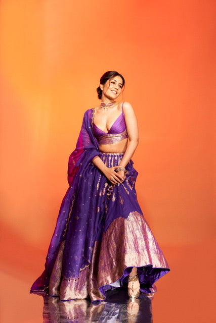 Qila Lehenga With Latticework