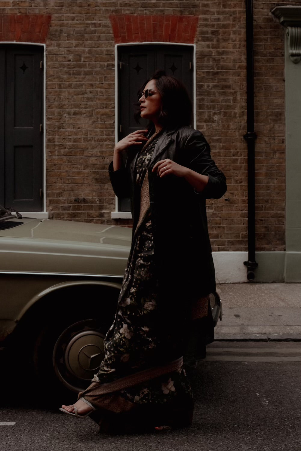 Lavani Buti Digital Printed Saree Crape