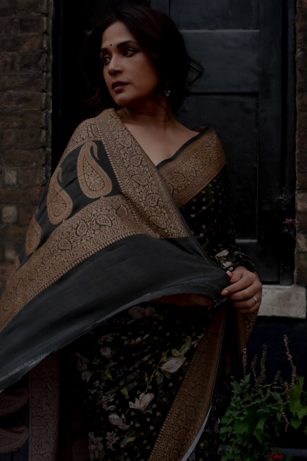 Timeless Noir Printed Saree