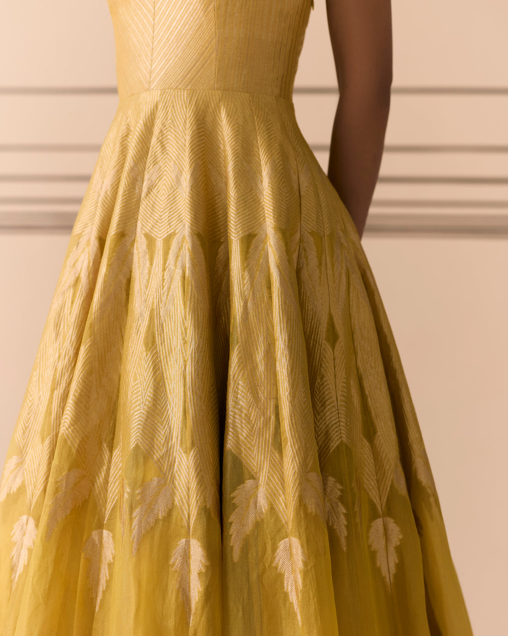 Sensational Marigold Woven Cocktail Dress 'The Line'