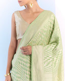 Mint Geometrical Saree 'The Line'