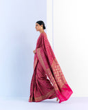 Pink Geometrical Saree 'The Line'