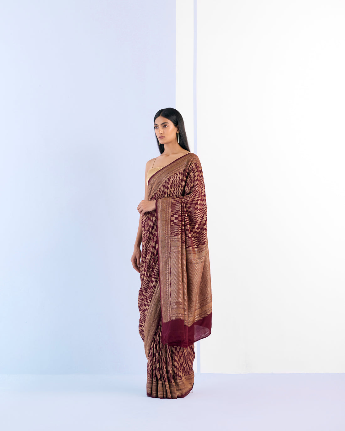 Geometrical Saree 'The Line'