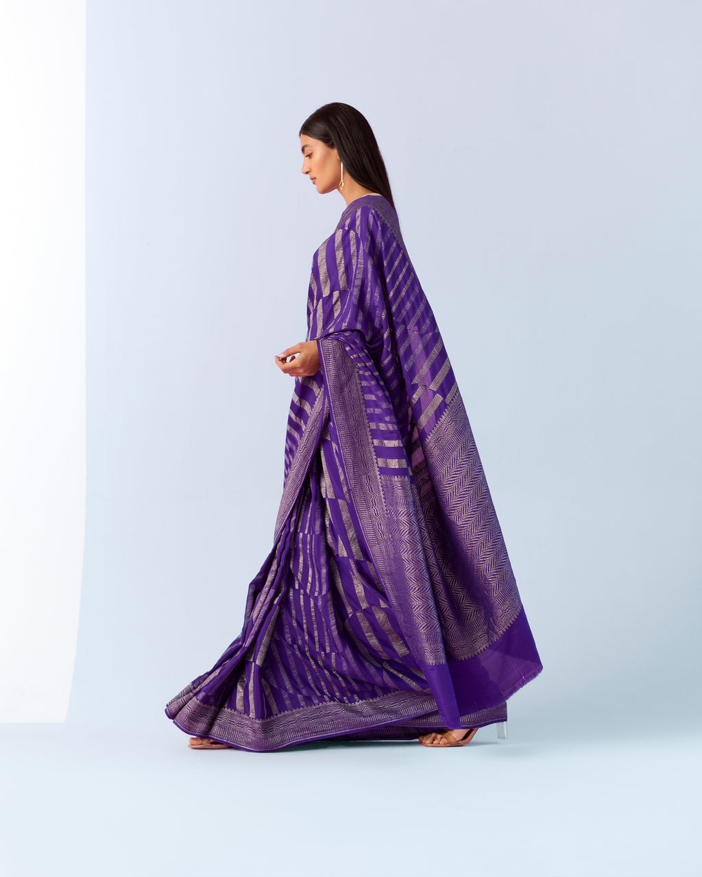 Admiral Geometrical Saree 'The Line'