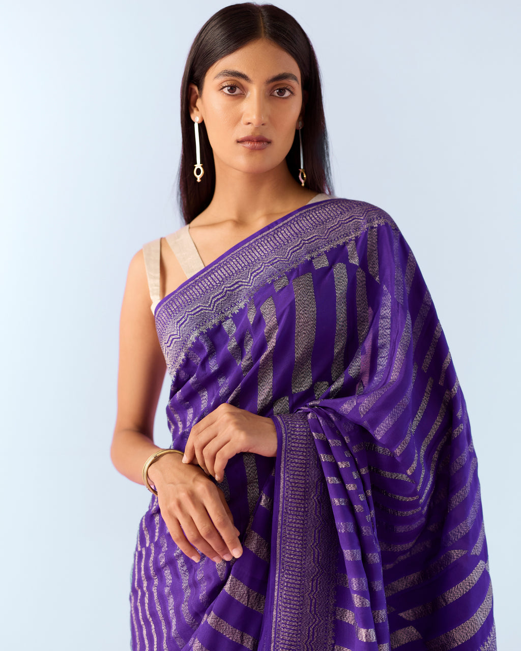 Admiral Geometrical Saree 'The Line'
