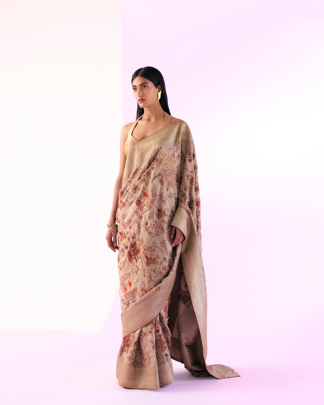 Handwoven Embroidery Saree