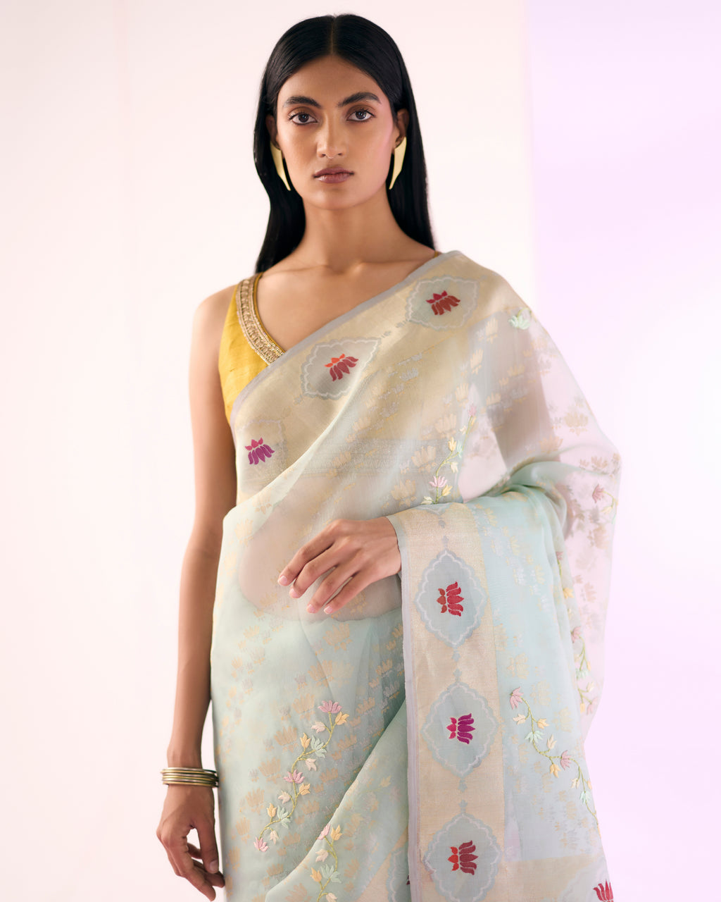 Handwoven Pure Kora Saree