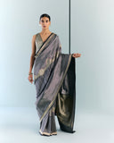 Woven Geometrical Silk Saree 'The Line'