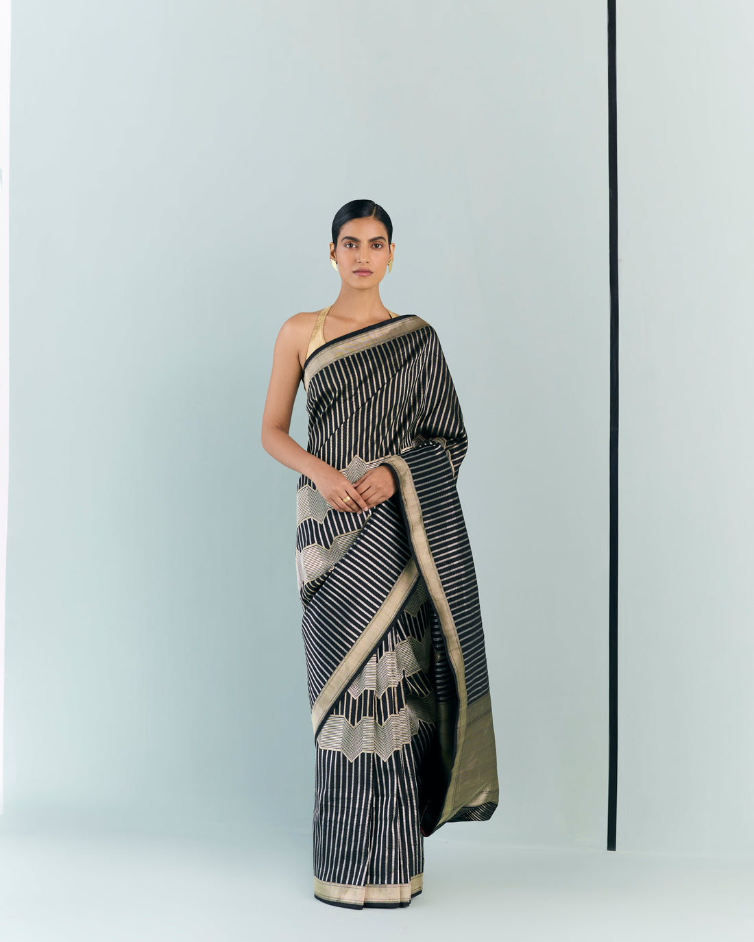 Woven Geometrical Saree 'The Line'
