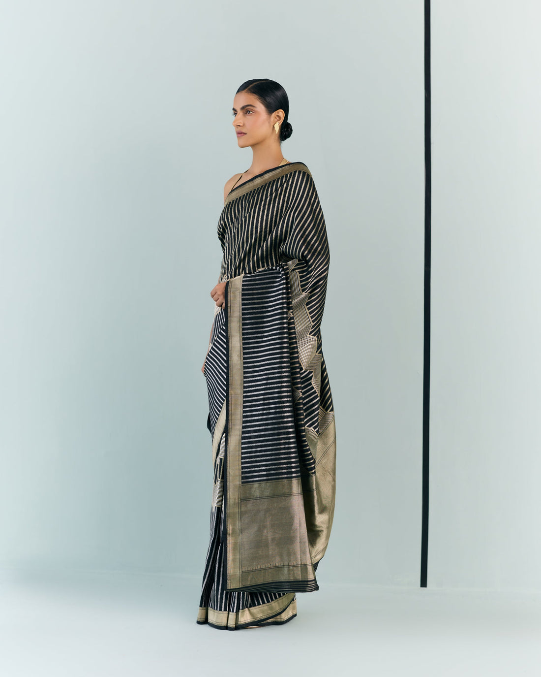 Woven Geometrical Saree 'The Line'