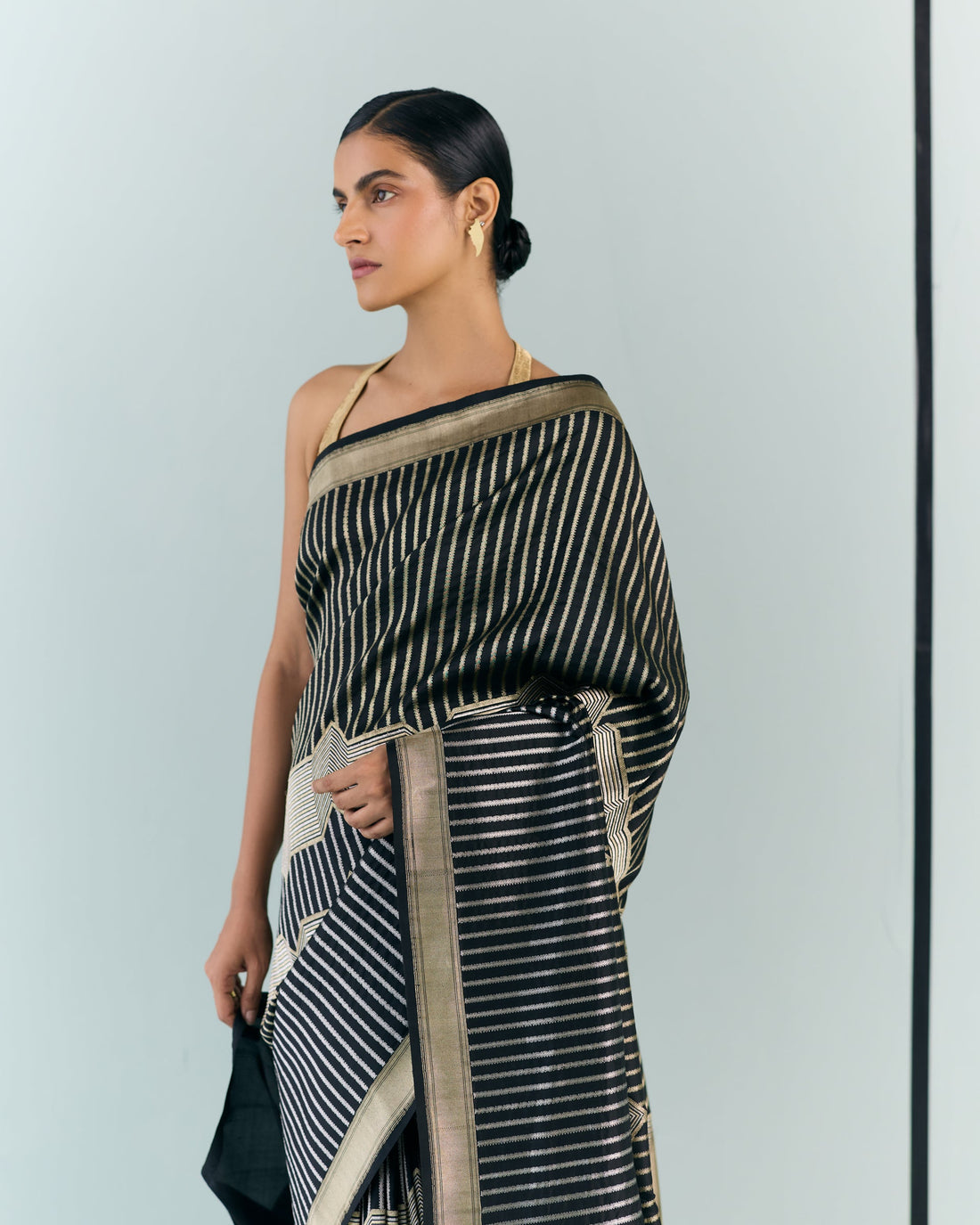 Woven Geometrical Saree 'The Line'