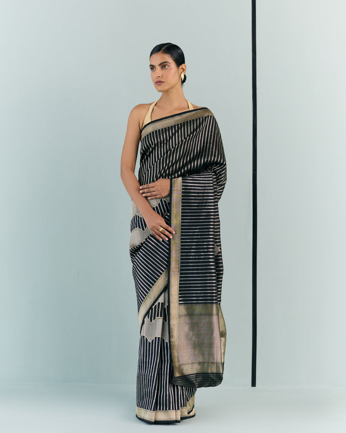 Woven Geometrical Saree 'The Line'