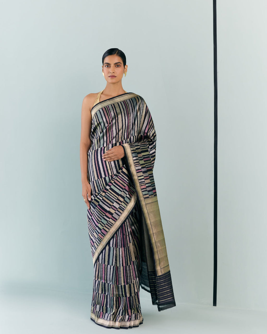 Woven Geometrical Saree 'The Line'