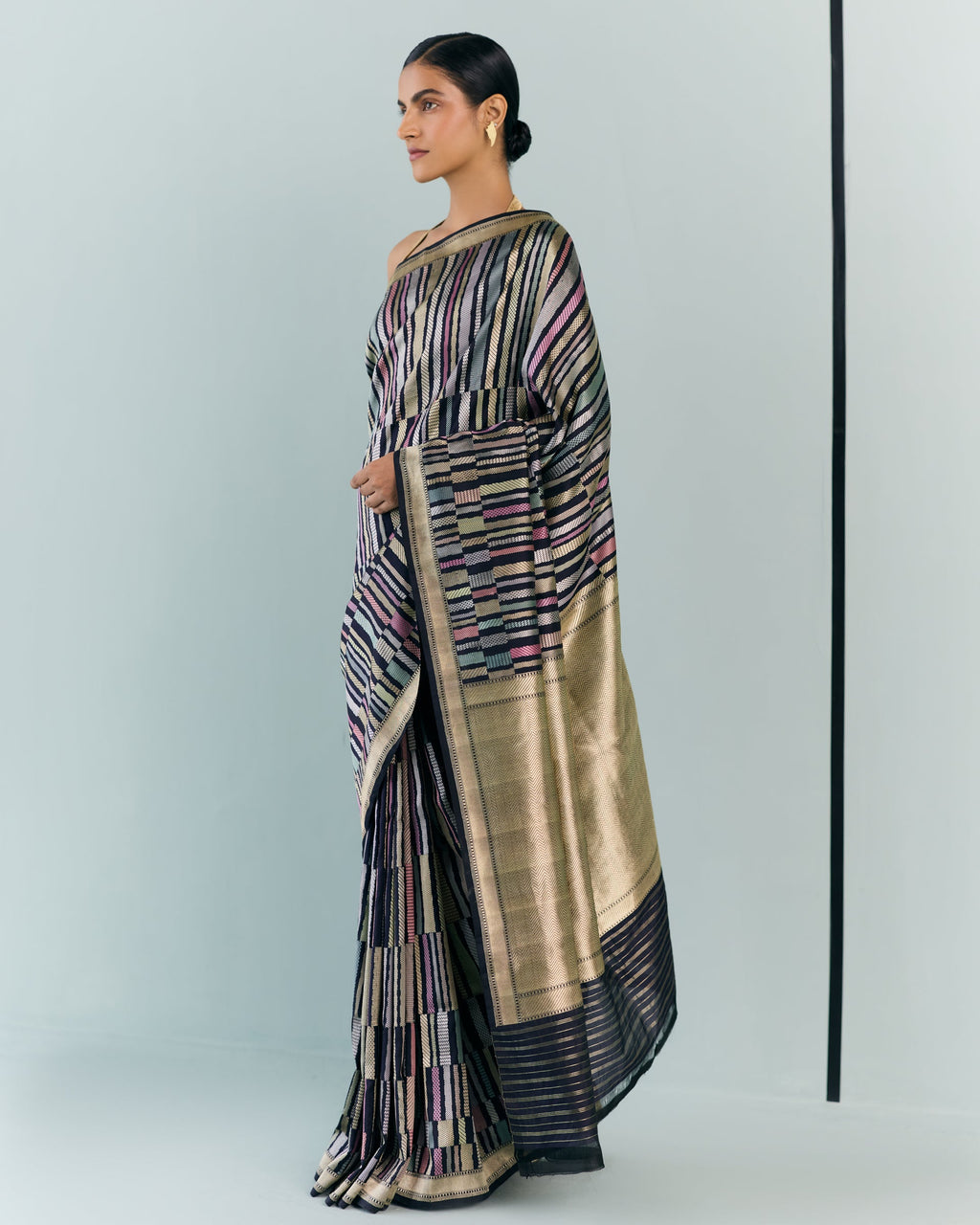 Woven Geometrical Saree 'The Line'