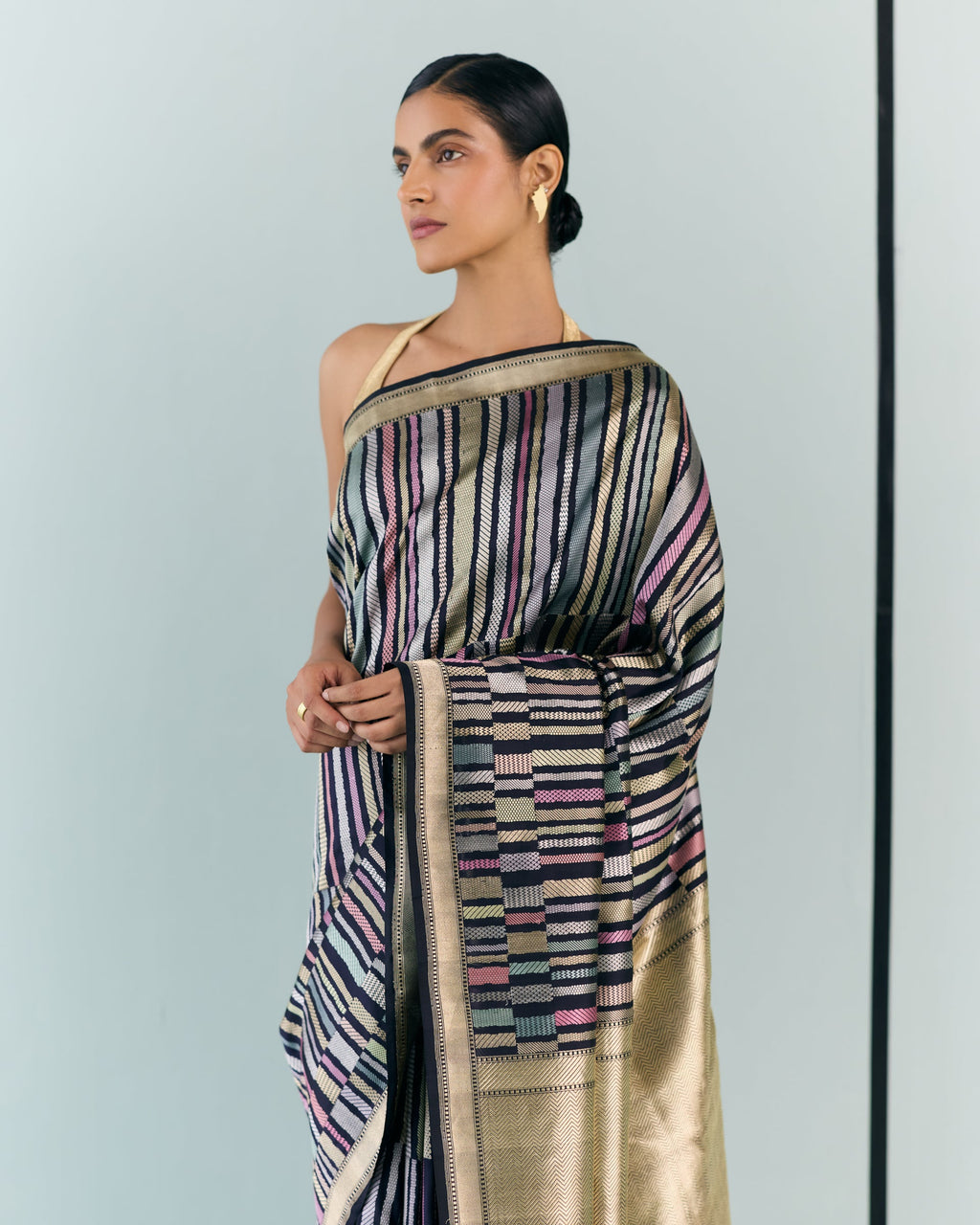 Woven Geometrical Saree 'The Line'