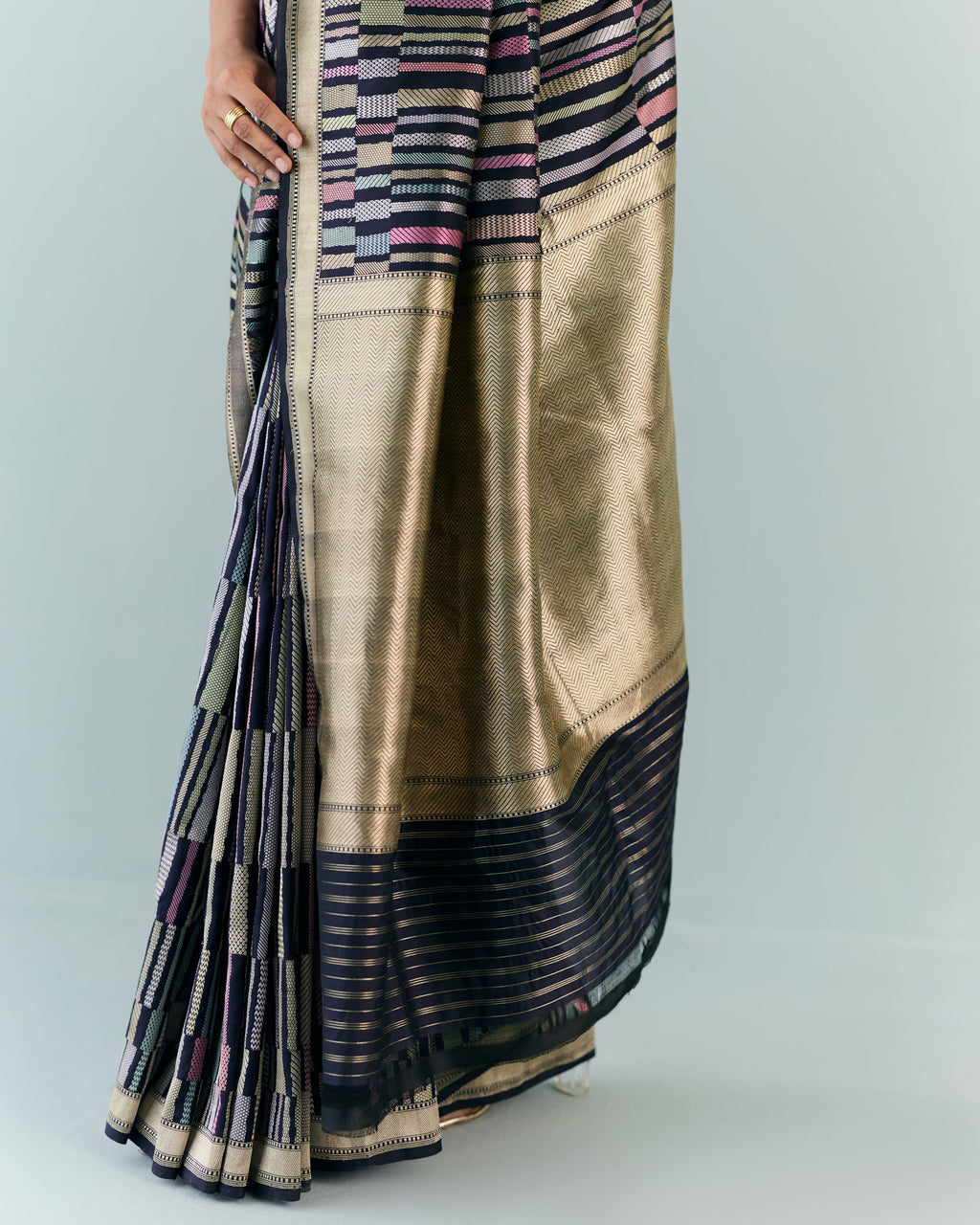 Woven Geometrical Saree 'The Line'