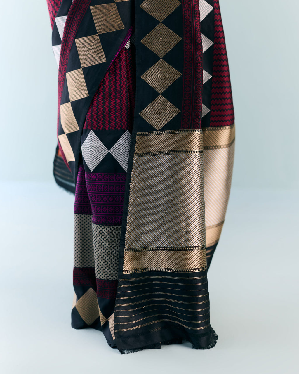 Woven Geometrical Saree 'The Line'