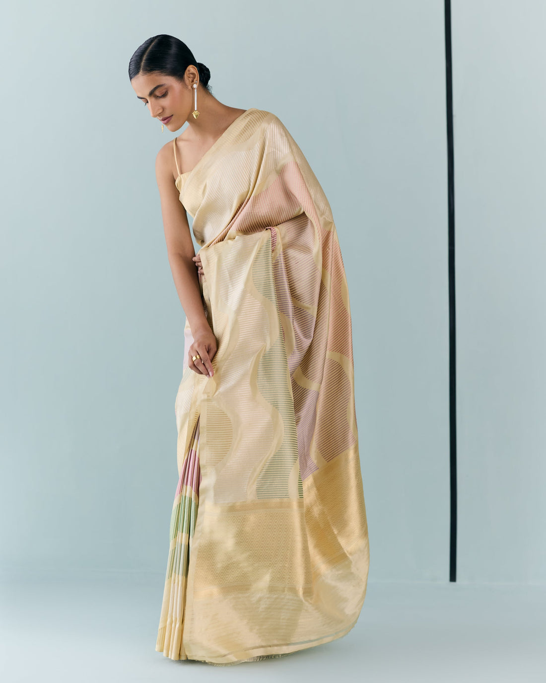 Woven Geometrical Saree 'The Line'