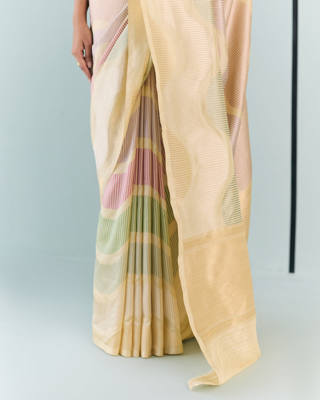 Woven Geometrical Saree 'The Line'