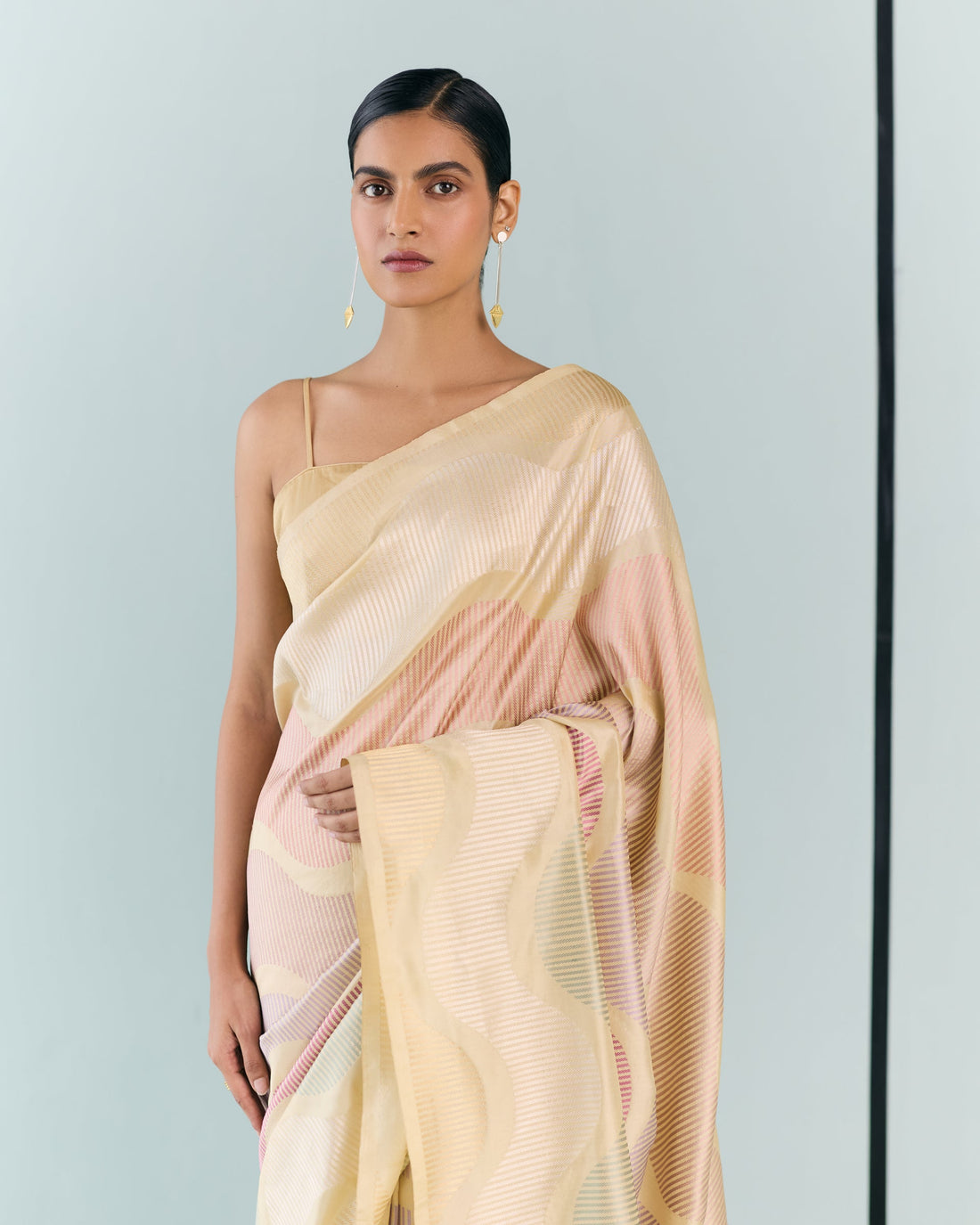 Woven Geometrical Saree 'The Line'