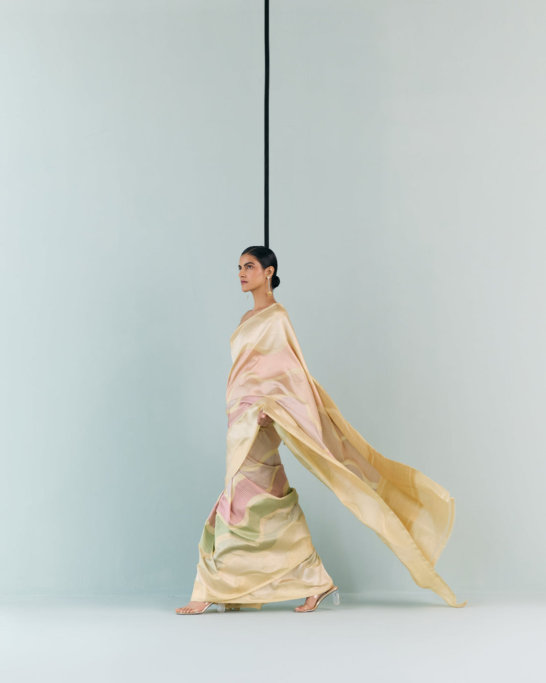 Woven Geometrical Saree 'The Line'