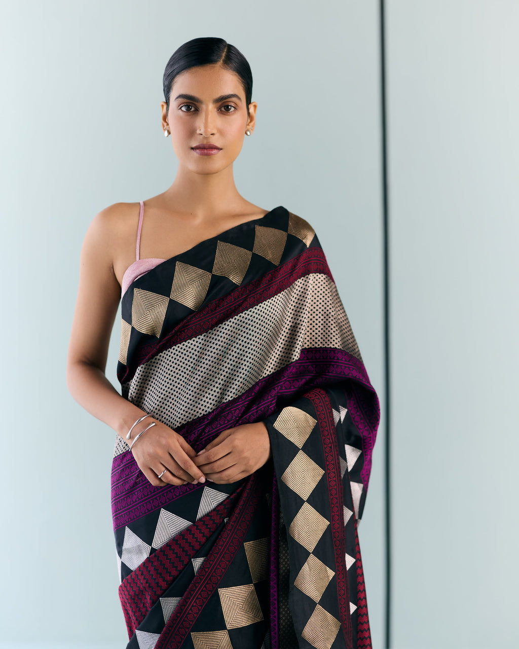 Woven Geometrical Saree 'The Line'
