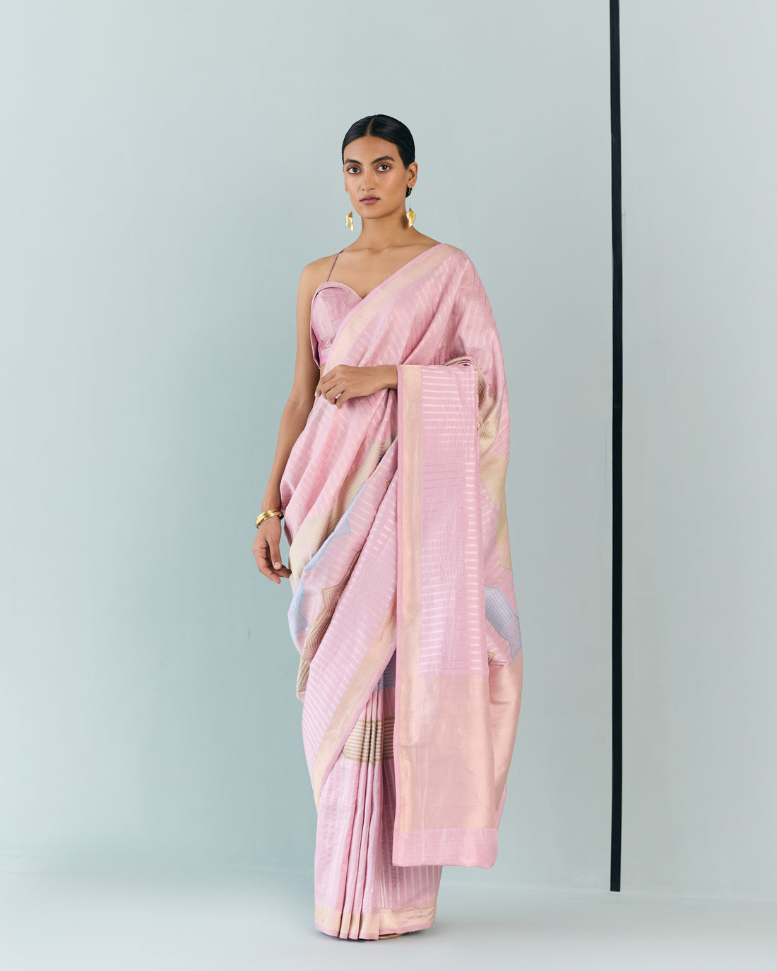 Woven Geometrical Saree 'The Line'