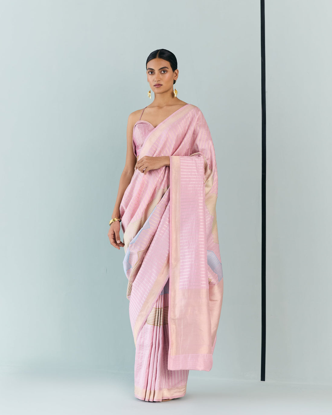 Woven Geometrical Saree 'The Line'