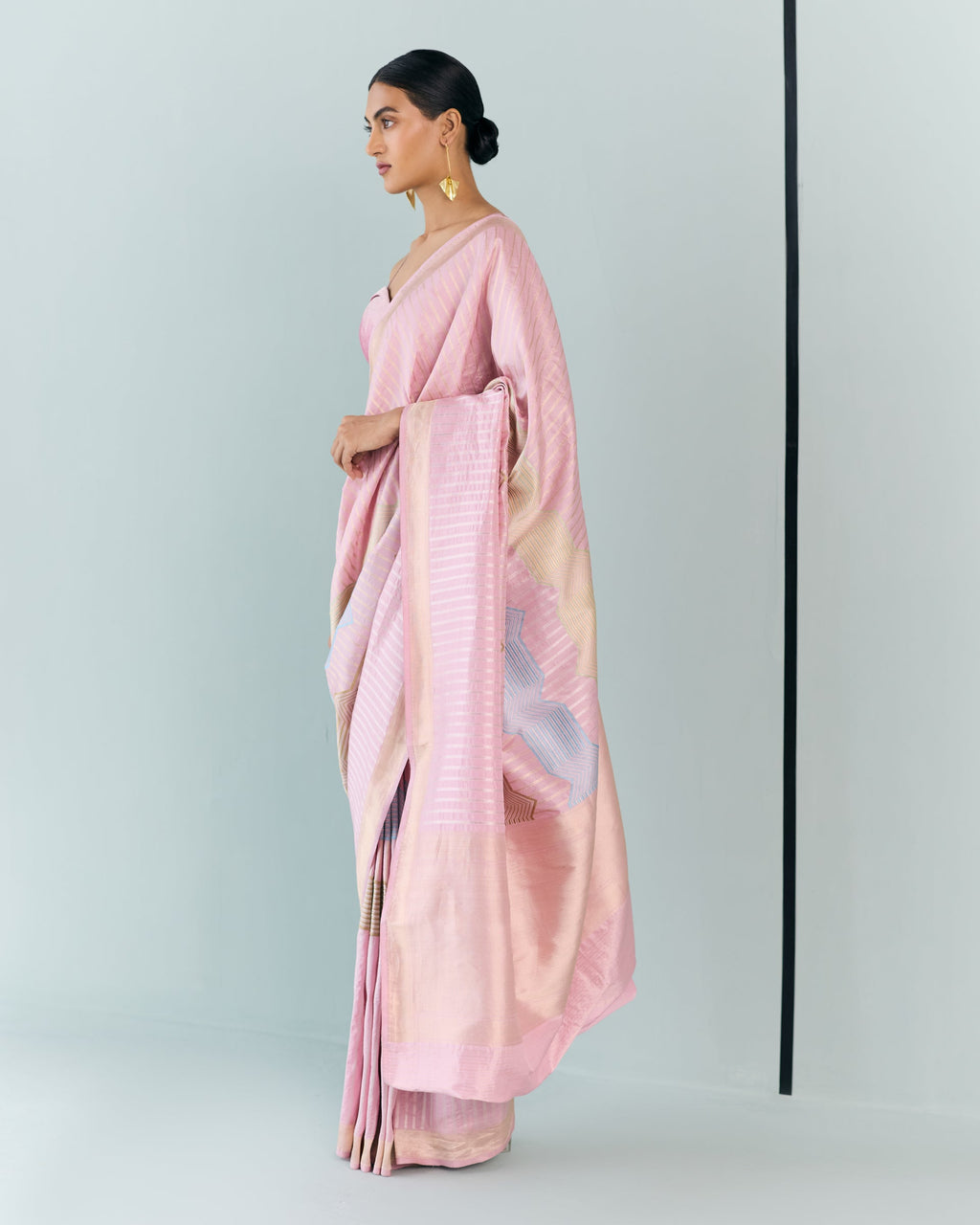 Woven Geometrical Saree 'The Line'