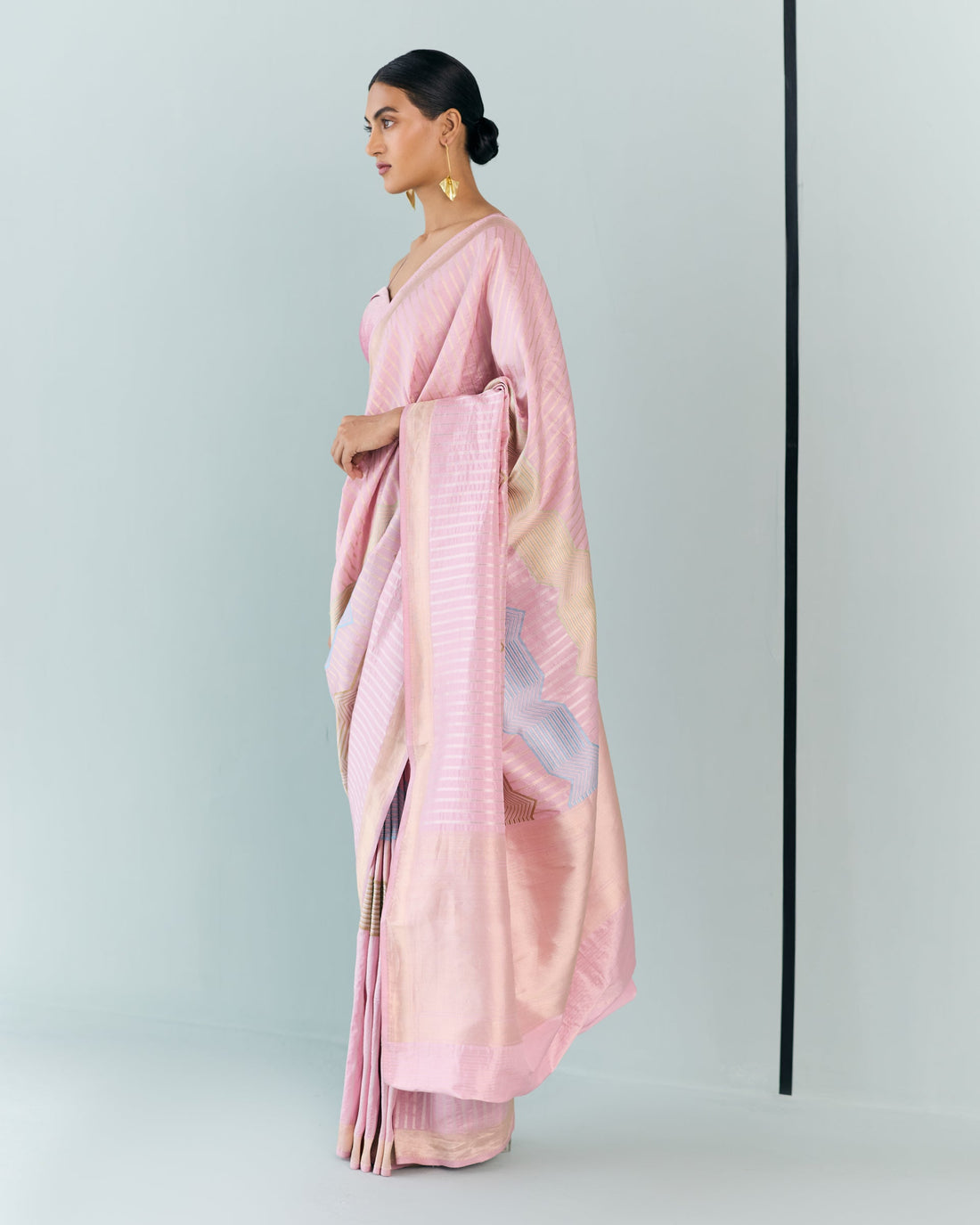Woven Geometrical Saree 'The Line'