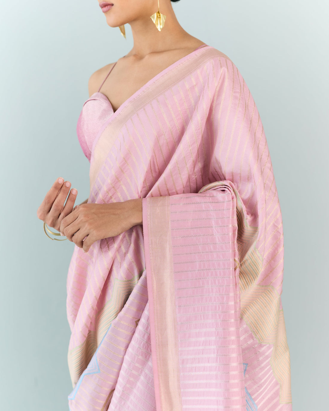 Woven Geometrical Saree 'The Line'