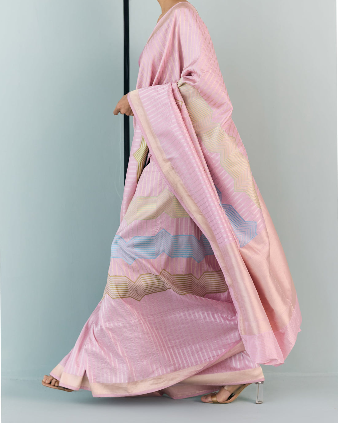 Woven Geometrical Saree 'The Line'