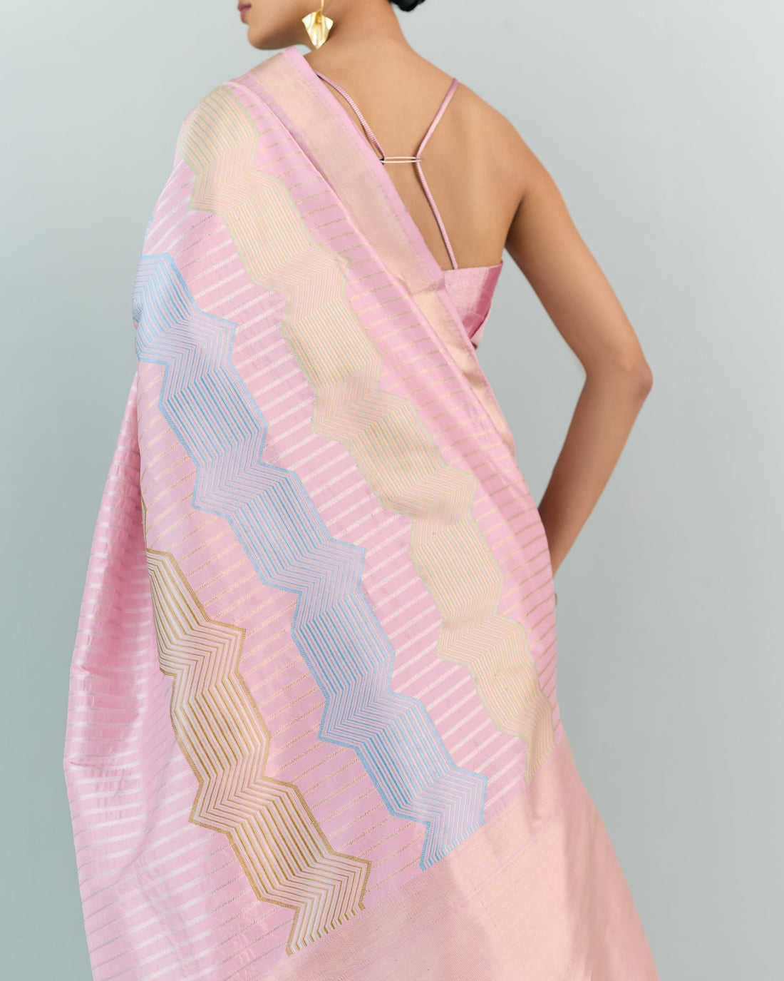 Woven Geometrical Saree 'The Line'