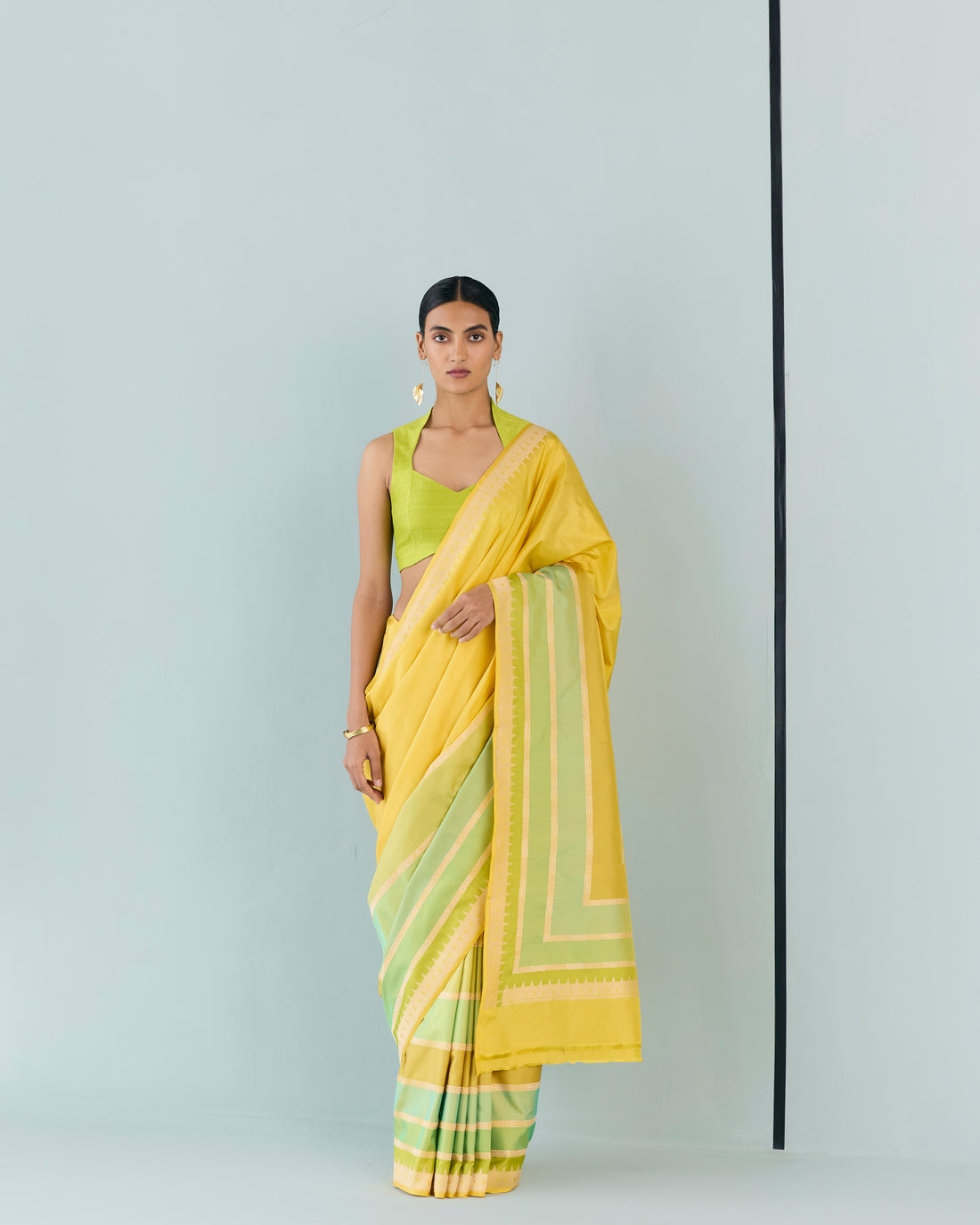 Woven Geometrical Saree 'The Line'