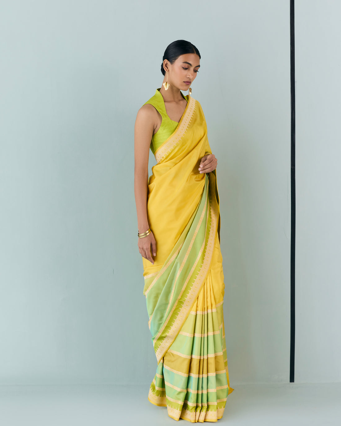 Woven Geometrical Saree 'The Line'