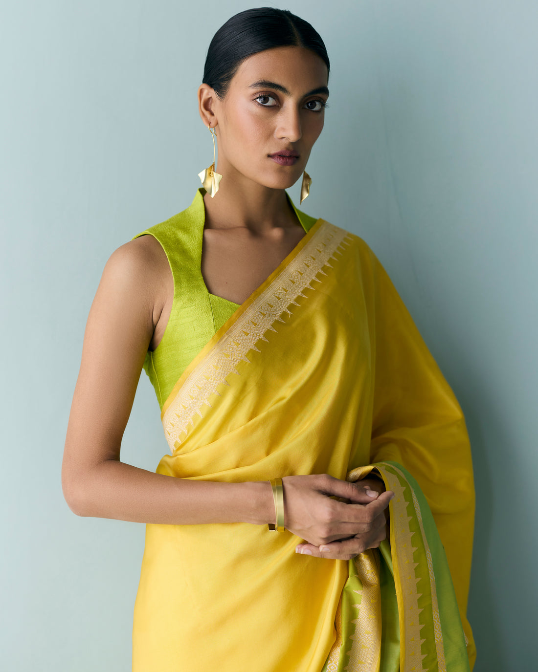 Woven Geometrical Saree 'The Line'