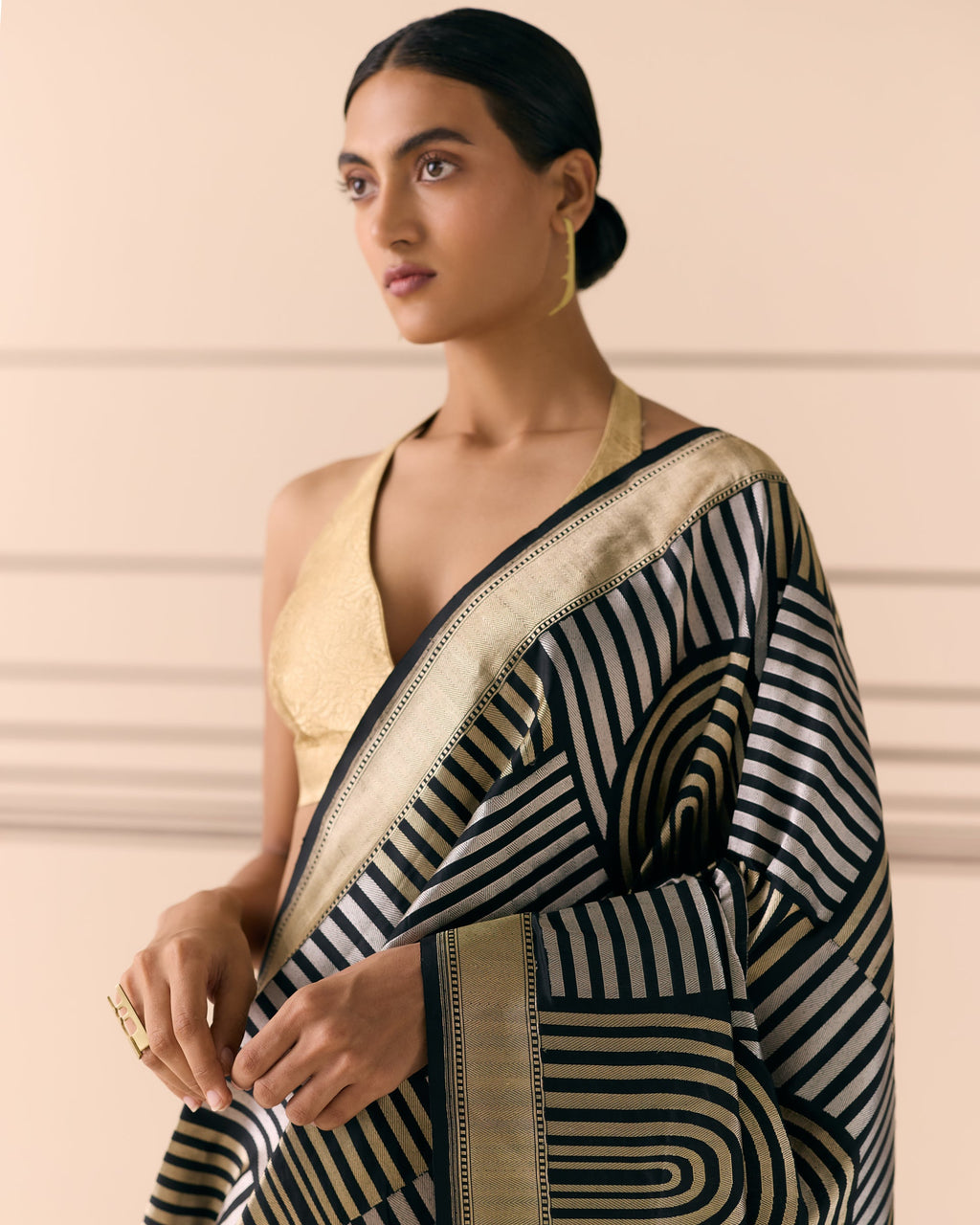 Woven Geometrical Saree 'The Line'
