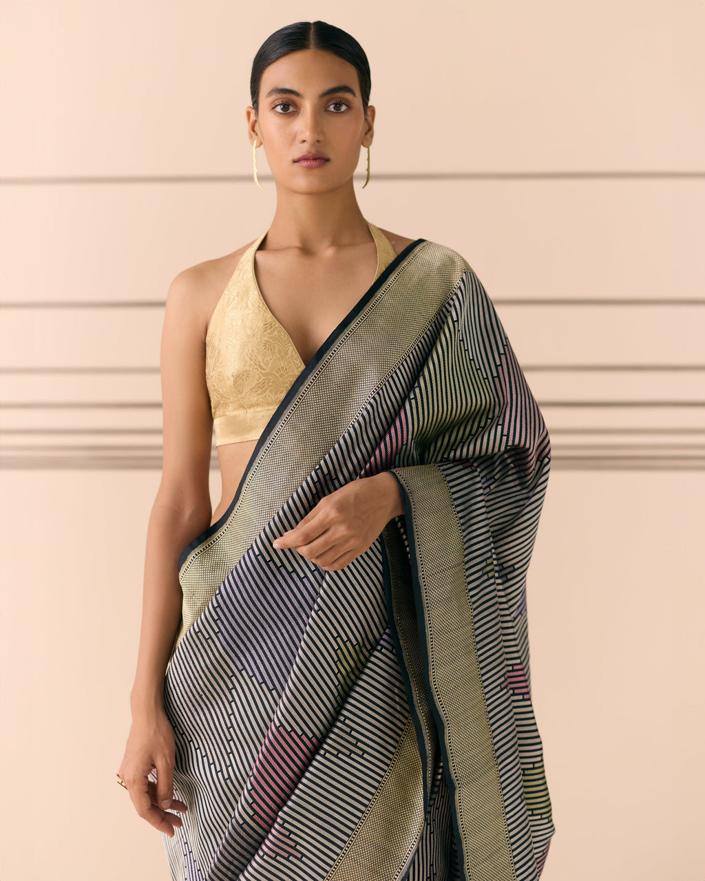 Woven Geometrical Saree 'The Line'
