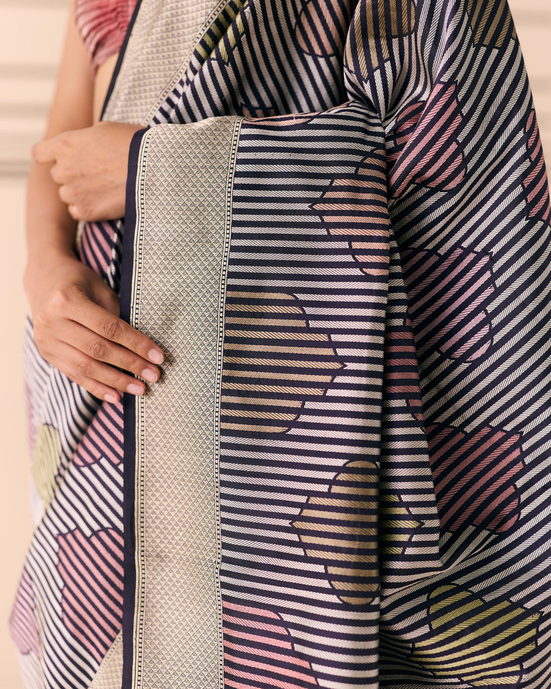 Woven Geometrical Saree 'The Line'