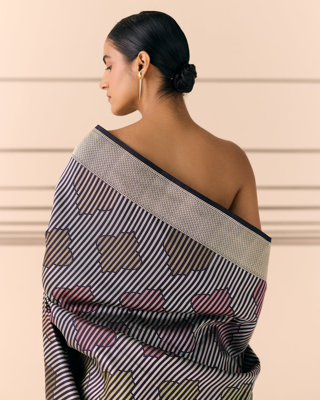 Woven Geometrical Saree 'The Line'