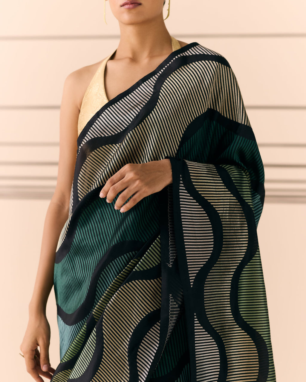 Woven Geometrical Saree 'The Line'